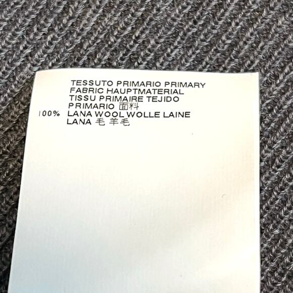 MM6 Maison Martin Margiela Wool V-Neck Knit Cardigan Button Front Sweater Gray - Picture 10 of 10